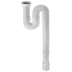 Сифоны сифон для раковины Wirquin 1.1/2"х 32/40 мм гофрированный без выпуска L800 мм