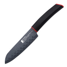 Ножи кухонные нож BERGNER Keops Marble 17,5см сантоку нерж.сталь мраморное покрытие пластик