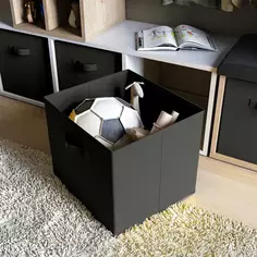 Короб Spaceo KUB 31x31x31 см 29.7 л спанбонд цвет чёрный