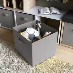 Короб Spaceo KUB Granit 31x31x31 см 29.7 л спанбонд цвет графитовый