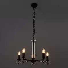 Люстра подвесная Vitaluce Арина Дарк 5 ламп 15 м² цвет черный