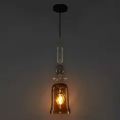 Светильник подвесной Freya FR5148PL-01CG, 1 лампа, 4 м², цвет латунь/бесцветный