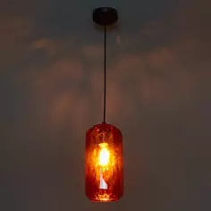 Светильник подвесной 10177/1S 1 лампа цвет черно-красный Escada