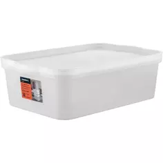 Ящик для хранения Trendy 45.2x29.8x14 см 14 л полипропилен белый Без бренда