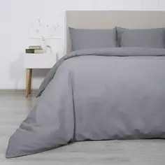 Комплект постельного белья Melissa евро бязь серый