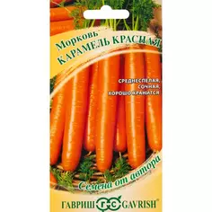 Морковь Карамель красная серия Семена от автора 150 шт. Гавриш