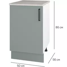 Шкаф напольный Неман 50x85.2x60 см ЛДСП цвет зеленый Без бренда