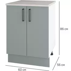 Шкаф напольный Неман 60x85.2x60 см ЛДСП цвет зеленый Без бренда