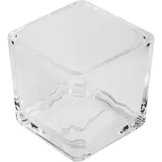 Подсвечник Evis Стеклянный кубик 52x52 см стекло цвет прозрачный Эвис