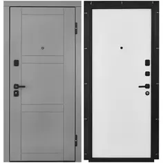 Дверь входная металлическая Лацио 96x201 см правая белая Belwooddoors