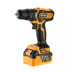 Дрель-шуруповерт аккумуляторная Deko Impact DKCD20, 20 В Li-ion 2x4 Ач ДЕКО