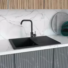 Смеситель для кухни Esko K37 32.5 см цвет чёрный ЕСКО