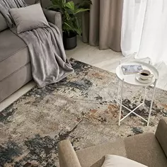 Ковер полипропилен Serenity D742 160x220 см цвет бежевый/голубой