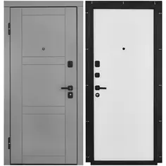 Дверь входная металлическая Лацио 96x201 см левая белая Belwooddoors