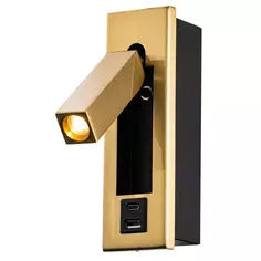 Настенный светильник светодиодный Freya Shon FR5347WL-L3BR 3 Вт USB цвет бронза