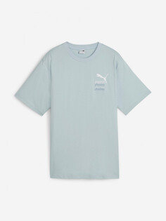 Футболка женская PUMA Classics Brand Love Relaxed Graphic, Голубой