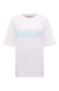 Хлопковая футболка Marni