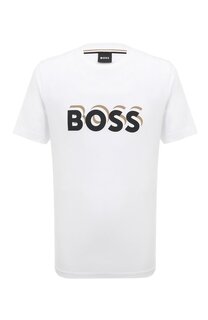 Хлопковая футболка BOSS