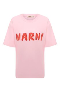 Хлопковая футболка Marni