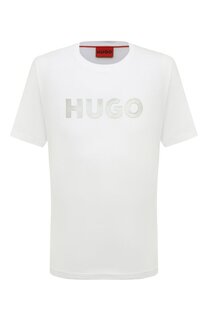 Хлопковая футболка HUGO