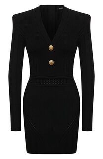 Платье из вискозы Balmain