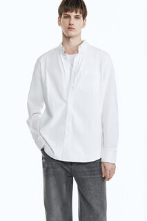 верхняя сорочка мужская Рубашка Oxford прямая с нагрудным карманом Befree