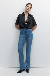 брюки джинсовые женские Джинсы Flare расклешенные с высокой посадкой Befree