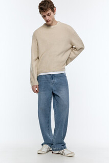 брюки джинсовые мужские Джинсы wide широкие удлиненные со средней посадкой Befree