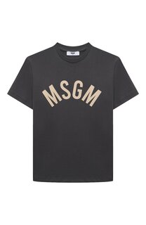 Хлопковая футболка MSGM kids