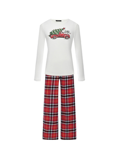 Пижама: лонгслив и брюки в красную клетку Dan Maralex