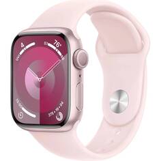 Умные часы APPLE Watch Series 9 GPS 41mm Pink Aluminium Case with Light Pink Sport Band - S/M MR933