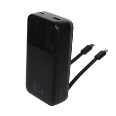 Внешний аккумулятор Baseus Power Bank Comet Series Dual-Cable Digital Display Fast Charge 20000mAh 22.5W Black PPMD020101