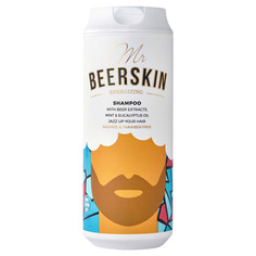 Шампунь для волос с пивными экстрактами, бодрящий Beerskin