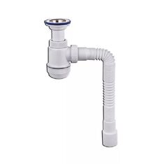 Сифон Вир Пласт Мини Элит 30980678 1.1/2 литой выпуск, нержавеющая чашка 63 мм и гофрой 40/50, L 800 мм Vir Plast