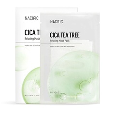 Маска для лица NACIFIC Маска тканевая успокаивающая с центеллой азиатской и чайным деревом Cica Tea Tree Relaxing Mask Pack