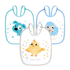CANPOL BABIES Нагрудник хлопчатобумажный водонепроницаемый