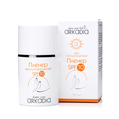 Солнцезащитный крем для лица и тела ARKADIA Солнцезащитный дневной увлажняющий крем Пленер SPF10 для всех типов кожи 50.0