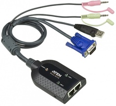Адаптер Aten KA7178-AX КВМ, USB, VGA, аудио и поддержкой Virtual Media и Dual Output