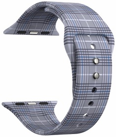 Ремешок на руку Lyambda Urban DSJ-10-207A-40 силиконовый для Apple Watch 38/40 mm gray plaid