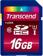 Карта памяти 16GB Transcend TS16GSDHC10U1 SDHC Class 10 UHS-I