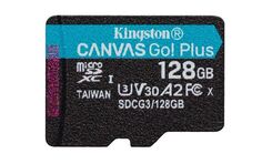 Карта памяти MicroSDXC 128GB Kingston SDCG3/128GBSP UHS-I Class U3 V30 A2, чтение: 170Мб/с, запись: 90Мб/с, без адаптера