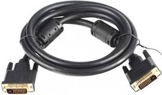 Кабель интерфейсный DVI-DVI VCOM 25M/25M VDV6300-1.8M 1.8м, Dual Link, позолоченные контакты, феррит.кольца