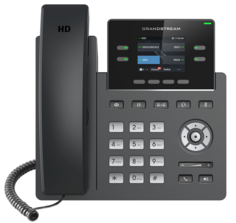 Телефон VoiceIP Grandstream GRP-2612P 2 SIP аккаунта, 2хEthernet, 10/100, дисплей 2,4" цветной, книга на 1000 контактов,POE, Opus, без блока питания