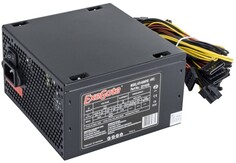 Блок питания ATX Exegate 600NPXE EX221639RUS 600W (+PFC), black, 12cm fan, 24p+(4+4)p,6/8p PCI-E,4SATA, 3IDE,FDD