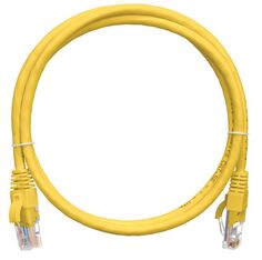 Кабель патч-корд U/UTP 5e кат. 5м NIKOMAX NMC-PC4UD55B-050-C-YL 2хRJ45/8P8C, T568B, Molded, BC (чистая медь), 24AWG, LSZH нг(А)-HFLTx, желтый