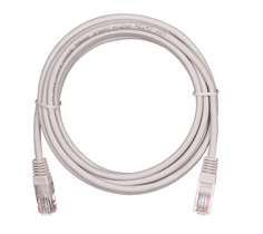 Кабель патч-корд U/UTP 5e кат. 2м. Netlan EC-PC4UD55B-BC-LSZH-020-GY-10 2хRJ45/8P8C, T568B, Molded, BC (чистая медь), LSZH нг(B)-HF, серый, уп-ка 10шт