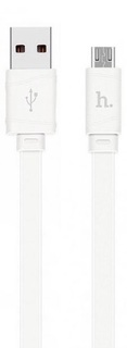 Кабель Hoco X5 6957531040071 USB 2.0 бамбук, AM/microBM, белый, 1м
