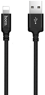 Кабель Hoco X14 6957531062820 USB 2.0, AM/Lightning M, черный, 1м