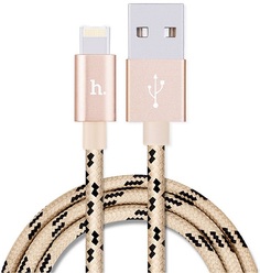 Кабель Hoco X2 6957531032144 USB 2.0, AM/Lightning M, золотой, 1м