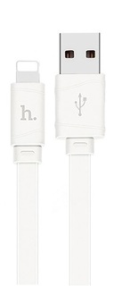 Кабель Hoco X5 6957531040019 USB 2.0 бамбук, AM/Lightning M, белый, 1м